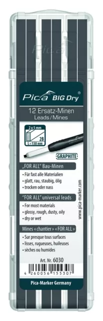 Pica BIG Dry - For-All-Ersatz-Minen - universell - Graphit - 6030