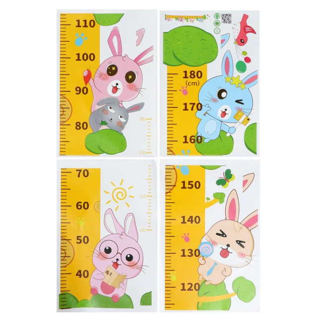 Toise Murale Autocollante 180 Cm - Tableau De Croissance 3D - PVC Décoratif Pour Chambre Enfant