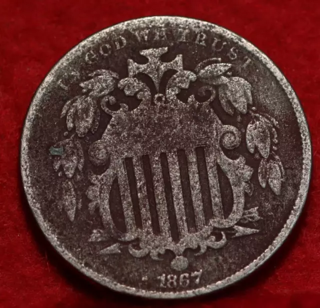 1867 Philadelphia Mint Shield Nickel