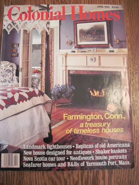 Lot of 3 Vintage COLONIAL HOMES Magazines 1992-1999 Charleston, Farmington  2