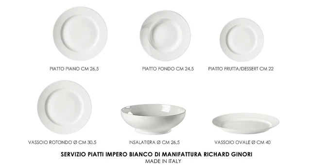12 Tasses à Café Richard Ginori Vecchio Ginori - Blanc - Neuf - Avec Soucoupes