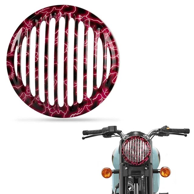 PINK CURRENT HEADLIGHT Grill For Royal Enfield Standard Bullet Classic