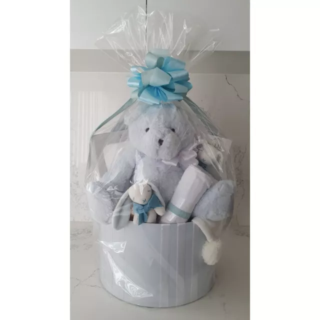 NEW Boz So Sweet Round Baby Hamper Blue Large