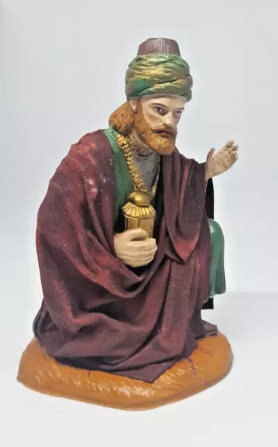 Santon Roi Mage Gaspard Crèche Noël OLIVER (Espagne) 12 cm