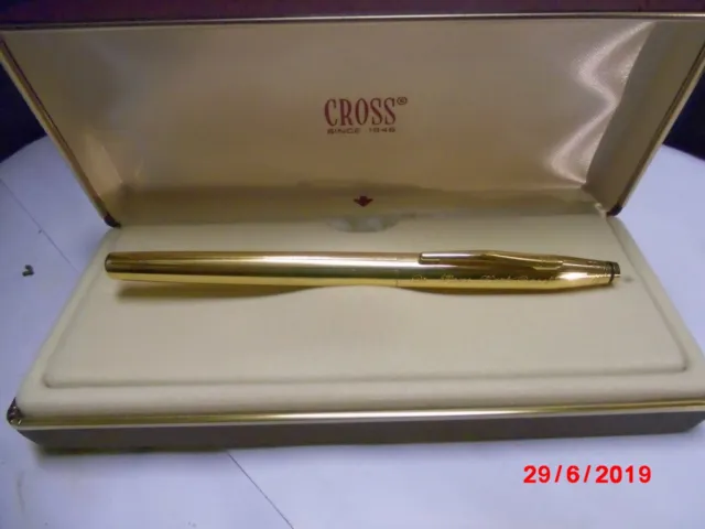 Cross Füllfederhalter 2806-F Fountain Pen Rolled Gold