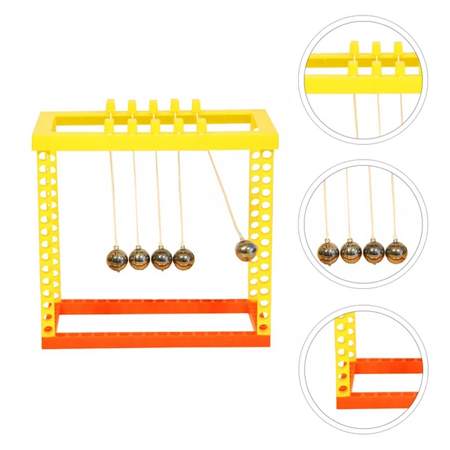 FILO DI COTONE Pendolo Di Newton Culla Fisica Scienza EUR 11,85 - Foto 4