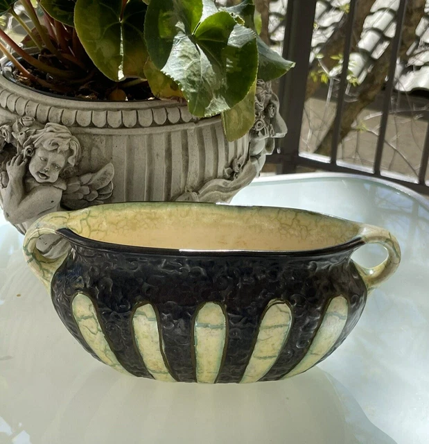 Unique DITMAR URBACH Czech ALIENWARE Ceramic Planter Art Deco 1920's