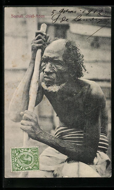 CPA Aden, Somali chief, Afrikanischer Häuptling