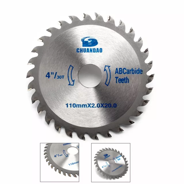 4 Inch 30 Teeth Carbide Tipped Cutting Disc Circular Saw Blade For Cutting Wood