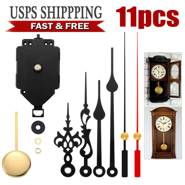 DIY QUARTZ WALL Clock Pendulum Swing Movement Mechanism Kit Chime ...