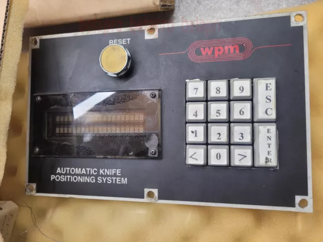 WPM rotary cutter automatic positioning system panel   40-7030-1