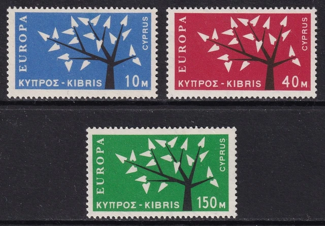 CYPRUS 1963 Europa set of 3 SG 224-226 MH/* (CV £17)