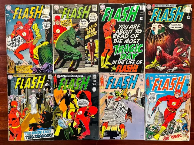 The FLASH, Silver Age DC Comic Large Lot, 16 Issues