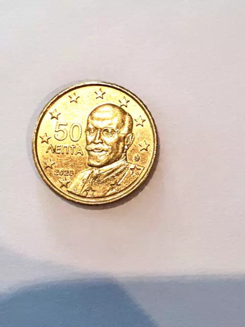50 Cent Münze AENTA 2020 Griechenland Rarität