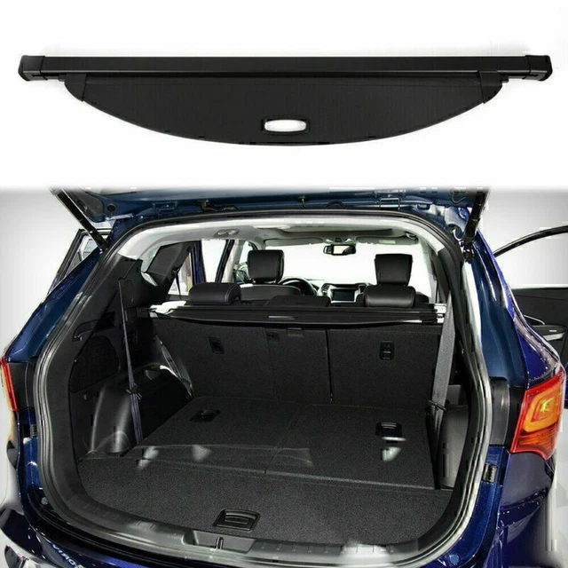 For 2017-2018 Hyundai Santa Fe Sport Rear Trunk Cargo Luggage Shade Cover Black