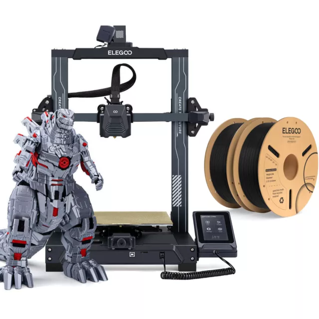 ELEGOO Neptune 3 Pro 3D Printer FDM Printer 36 Point Auto Leveling+2KG PLA Black