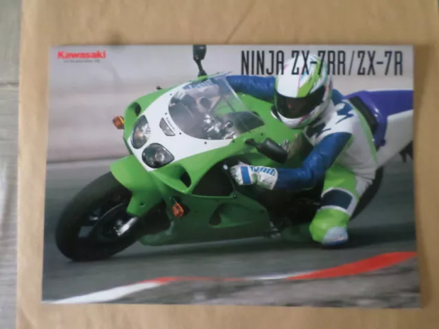 kawasaki ZX750R  ZX-7R    brochure publicité folder prospekt