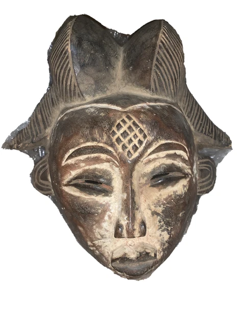 Old Tribal Punu Okuyi Mask Monkey Gabon BN 47