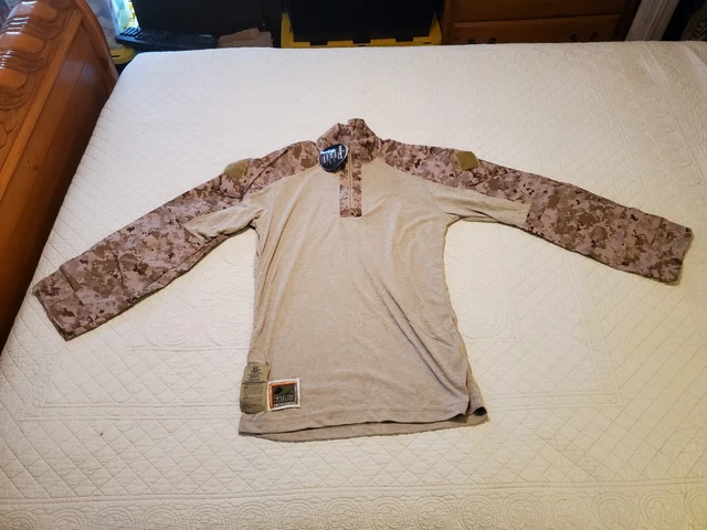USMC FROG Combat Shirt Desert MARPAT Fire Resistant Gear Top Size Medium Regular