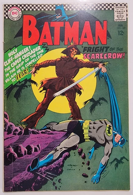 Batman #189 VG* 1st App. Of Scarecrow (Jonathan Crane) 1967 Vintage Silver Age