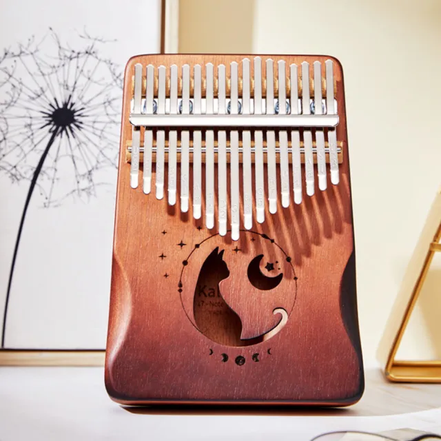 17 Keys Fingers Piano Wooden Small Kalimba Musical Instrument for Music Lovers