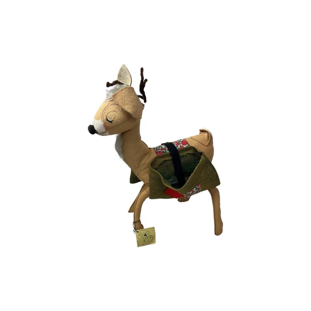 Vintage 1976 Annalee Mobilitee Large Christmas Reindeer Doll Figurine