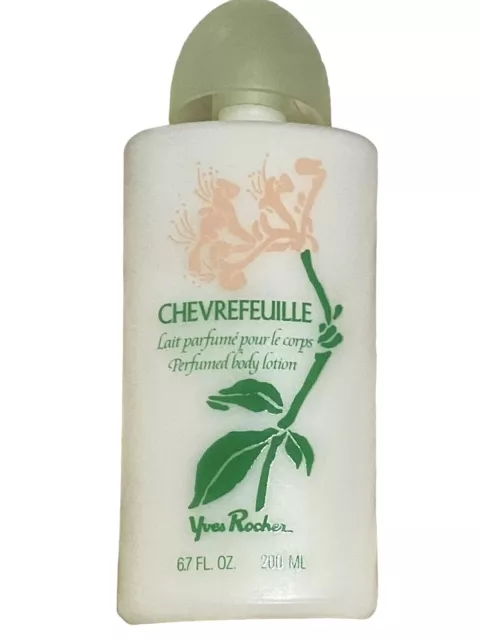 Loción corporal perfumada vintage nueva Yves Rocher Chevrefeuille 6,7 fl. oz Francia