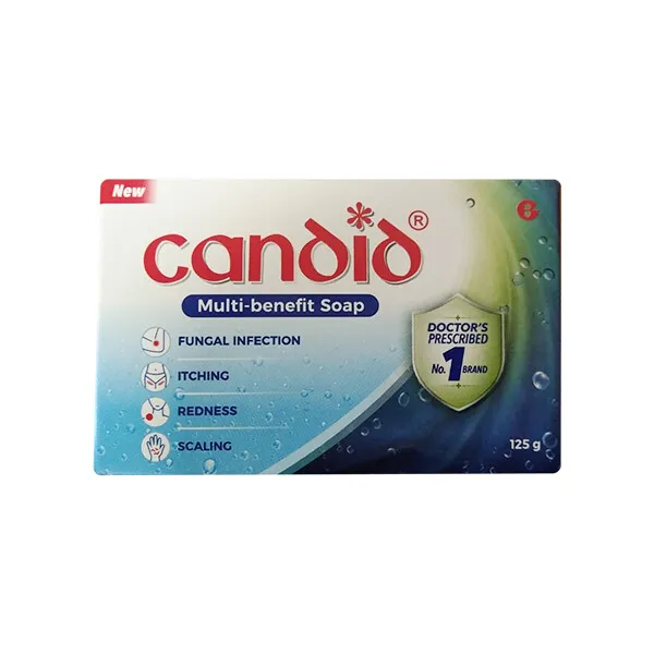 Candid Soap Medicated Anti-fungal Bathing Bar 75g & 125g by Glenmark