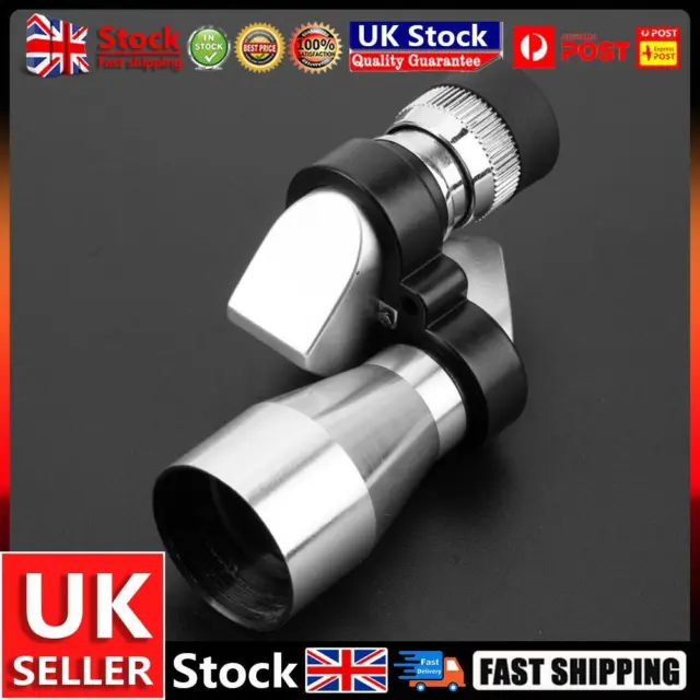 8x20 Mini Corner Binoculars HD Pocket Monocular Outdoor Telescope (Silver) UK