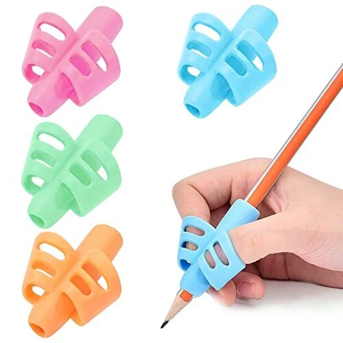 Lamkrtlp 4pcs Grips Pour Crayon Poignées de Stylo en Silicone Adhérences D'ai...