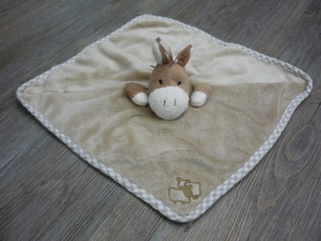Jomanda Park Farm Soft Plush Donkey/Horse Baby Comforter Blanket Soother Blankie