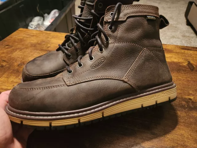 Keen San Jose Work Boots Safety Toe Falcon Caramel Slip Resistant Mens 11.0 EE 2