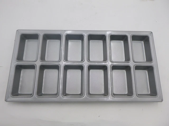 Chicago Metallic 12 Cavity Mini Loaf Pan 45755 Glazed