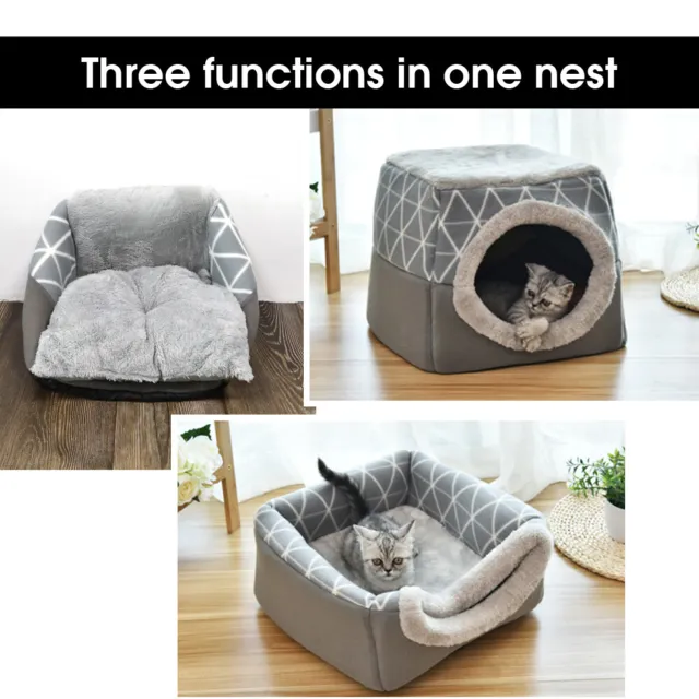 divano Letto cuccia per gatti cani piccoli con cuscini Gatto Igloo grotta Nido