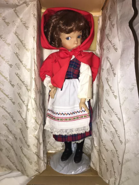 Vintage -Knowles - Little Red Riding Hood Porcelain Doll