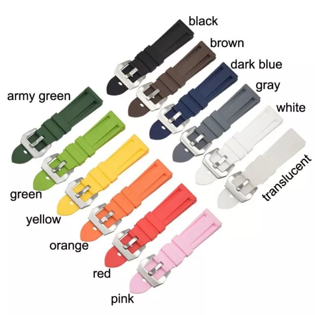 Sport Silicone Watch Band 20-26mm 22mm Soft Rubber Strap Watchband Camo Bracelet 2