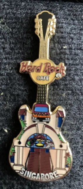 Hard Rock Cafe Facade Pin Rare From Singapore