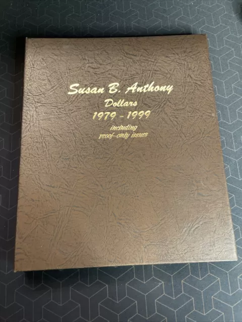 1979-1999 SUSAN B. ANTHONY DOLLAR COMPLETE SET 18 COINS in DANSCO Album w/Proofs