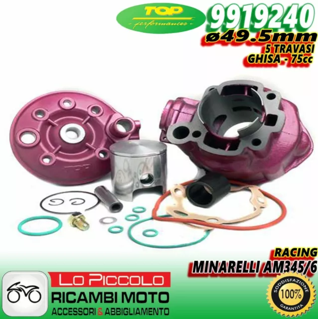 9919240 Gruppo Termico Cilindro Top Racing Viola Minarelli Am3/4/5 Am6 D.49,5Mm