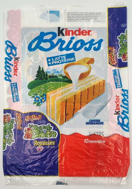 incarto LA BANDA BIDON sorpresine confezione wrapping merendine Kinder Brioss