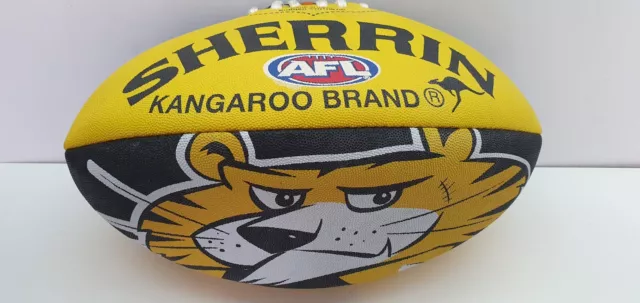 AFL Richmond football club Tigers collectable Sherrin football mascot 32cm