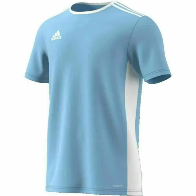 Camiseta Adidas Para Hombre Entrada 18 Climalite Mangas Cortas Top Fútbol Talla S M L XL 3
