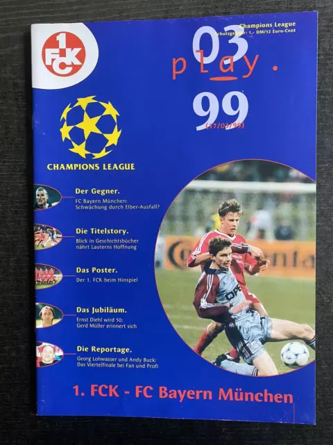 Ec I 98/99 1. FC Kaiserslautern - FC Bayern Monaco, 17.03.1999 Champions League