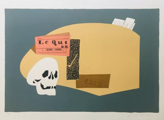 Eduardo ARROYO - "Georges Braque" - Lithographie originale signée - 1984