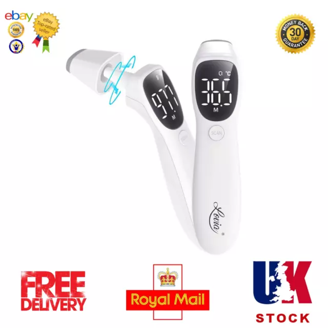 Lovia Baby Infrared Thermometer Forehead and Ear Thermometer with Fever Alarm UK