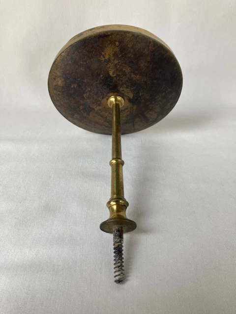 5" Antique Brass Gilt 19th Century Victorian Rosette Curtain Tie Back Hardware 16