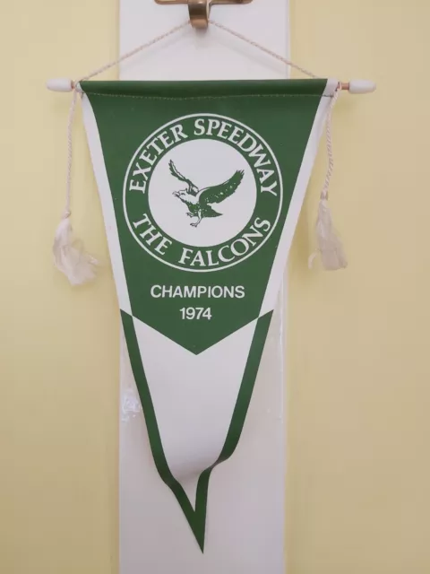 Vintage Exeter Speedway The Falcons Champions 1974 Pennant