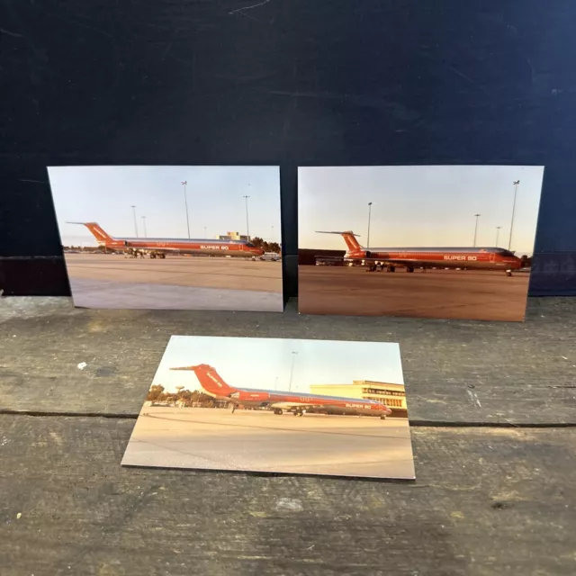 McDonnell Douglas MD-80 Original Photos X 3 Melbourne Airport