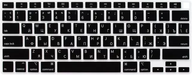 Proelife Russian Ultra Thin Silicone Keyboard Cover Skin for 2021 2020 Macbook A