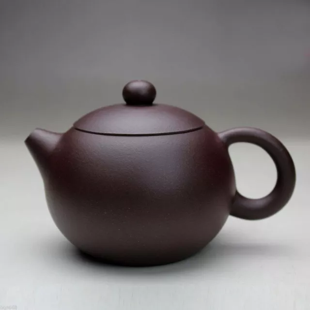 Chinese Yixing xishi handmade tea pot zisha purple clay teapot zi ni 220cc w/box 2